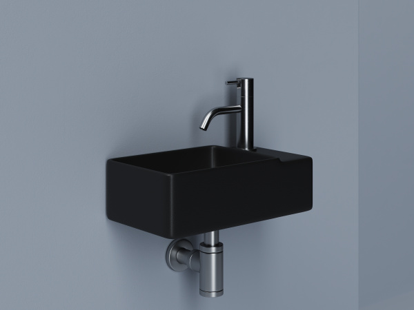 Раковина подвесная прямоугольная Ceramica Nova Element CN5045MB фарфор цвет черный матовый