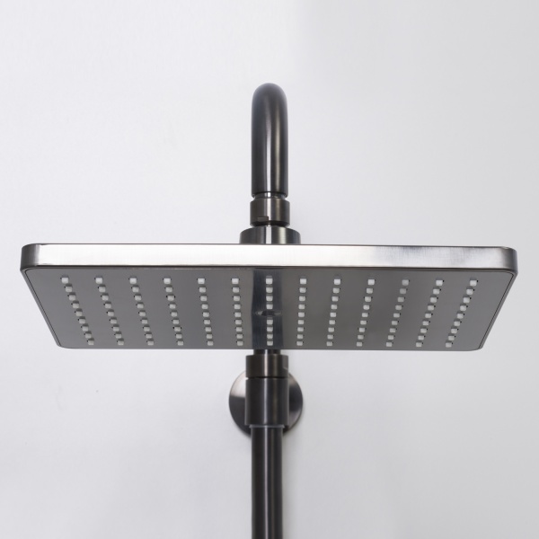 Душевая система со смесителем Wasserkraft Wiese A18401 монтаж настенная без термостата оружейная сталь