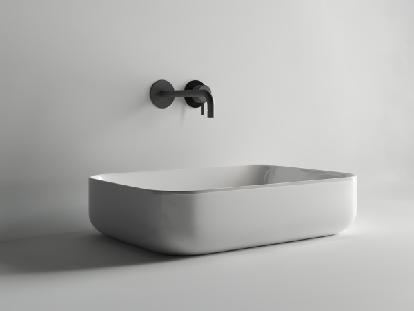 Раковина накладная прямоугольная Ceramica Nova Element CN5004 фарфор цвет белый