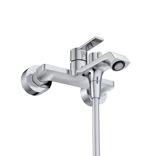 Смеситель для ванны или душа BelBagno Aurora AURORA-VASM-CRM настенный 
без термостата хром