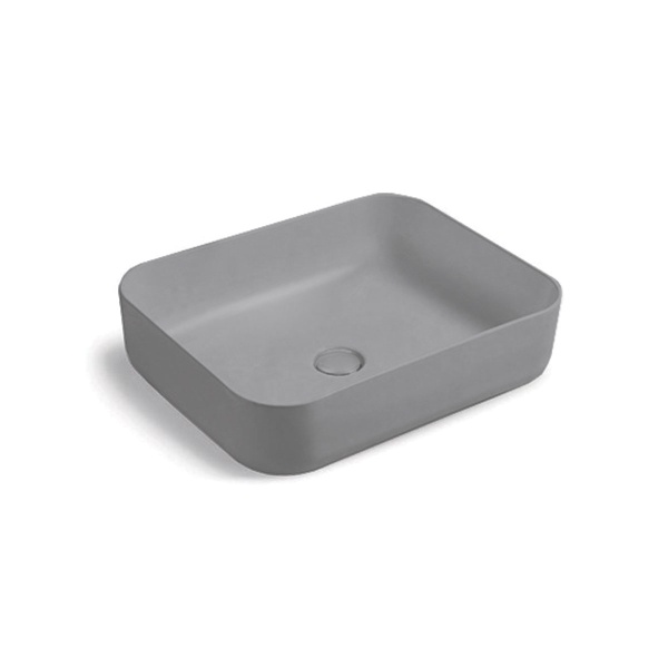 Раковина накладная прямоугольная Vincea  VBS-105MG фарфор цвет серый матовый