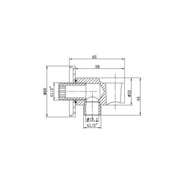 Шланговое соединение Vincea  VSC-31CH хром 