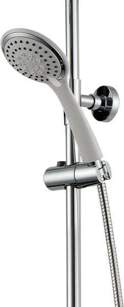 Душевая система со смесителем Aquanet Logic AF320-72-R-C монтаж настенная без термостата белый/хром