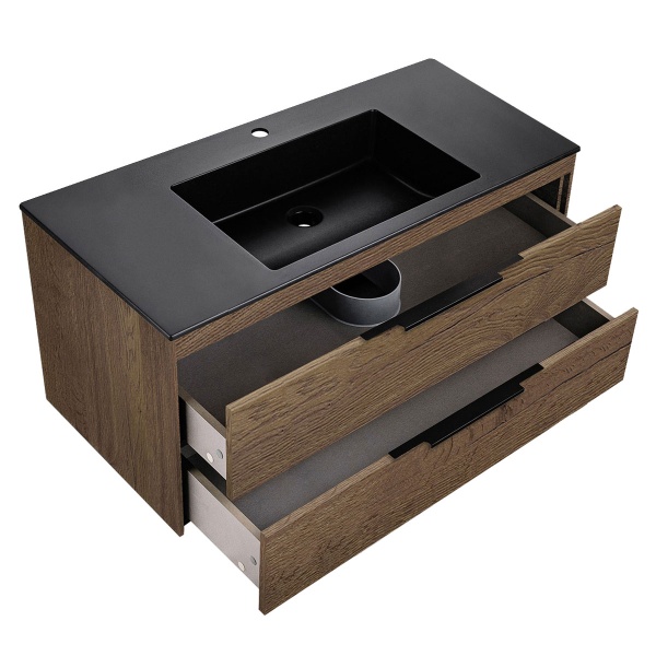 Тумба  подвесная Vincea Chiara 2D VMC-2C2100TO 100 см  2 ящика цвет T.Oak 