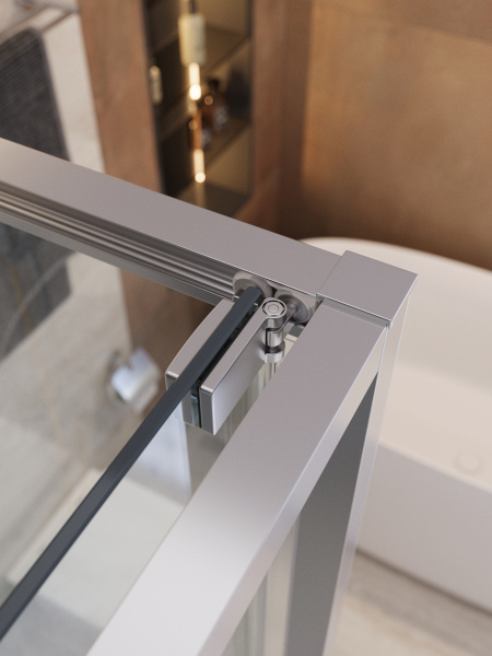 Душевой угол Cezares Lux LUX-AH-FS-1-70/80-C-CR прямоугольный 70x80 стекла прозрачные, профиль хром