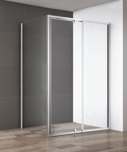 Душевой угол Cezares Variante VARIANTE-AH-1-130/140-90-C-Cr прямоугольная  стекла прозрачные, профиль хром