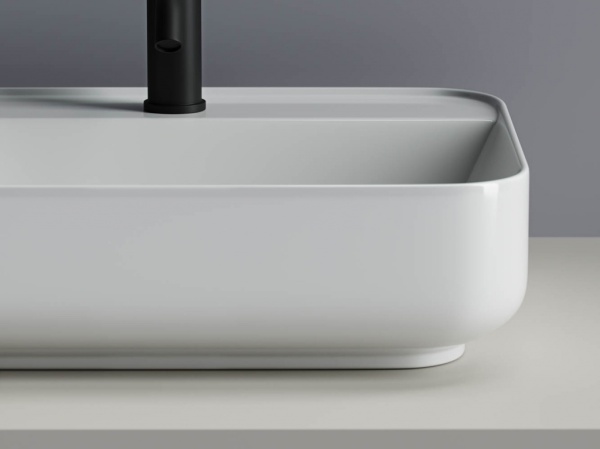 Раковина накладная прямоугольная Ceramica Nova Element CN5015 фарфор цвет белый