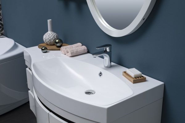 Раковина мебельная прямоугольная Aquanet Опера НФ-00007621 литьевой мрамор цвет белый