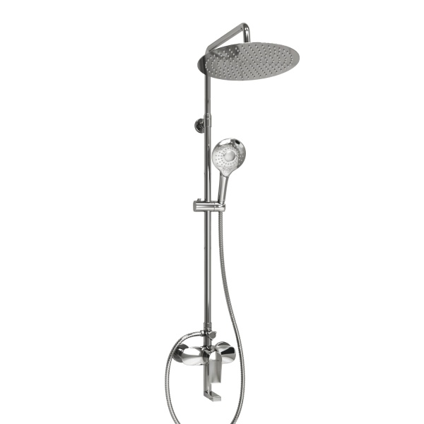 Душевая система со смесителем Wasserkraft  A166.116.101.010.CH монтаж настенная без термостата хром