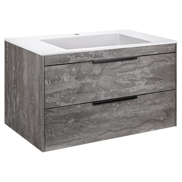 Тумба  подвесная Vincea Chiara 2D VMC-2C2800GS 80 см  2 ящика цвет G.Stone 