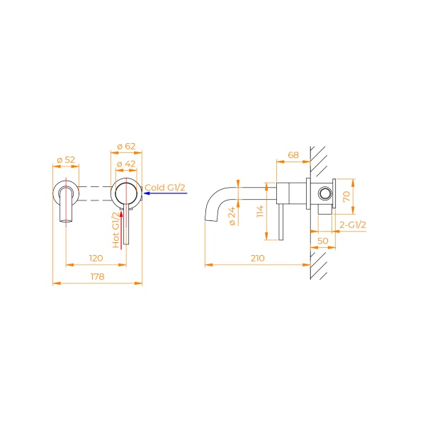 Смеситель для раковины RGW  51140547-04 черный