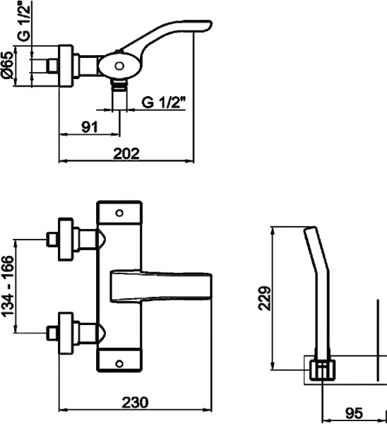 Смеситель для ванны или душа Webert Wolo WO980201015 Chrome настенный 
с термостатом хром