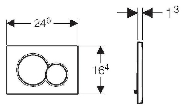 Кнопка смыва механическая Geberit Sigma 01 115.770.21.5 цвет хром