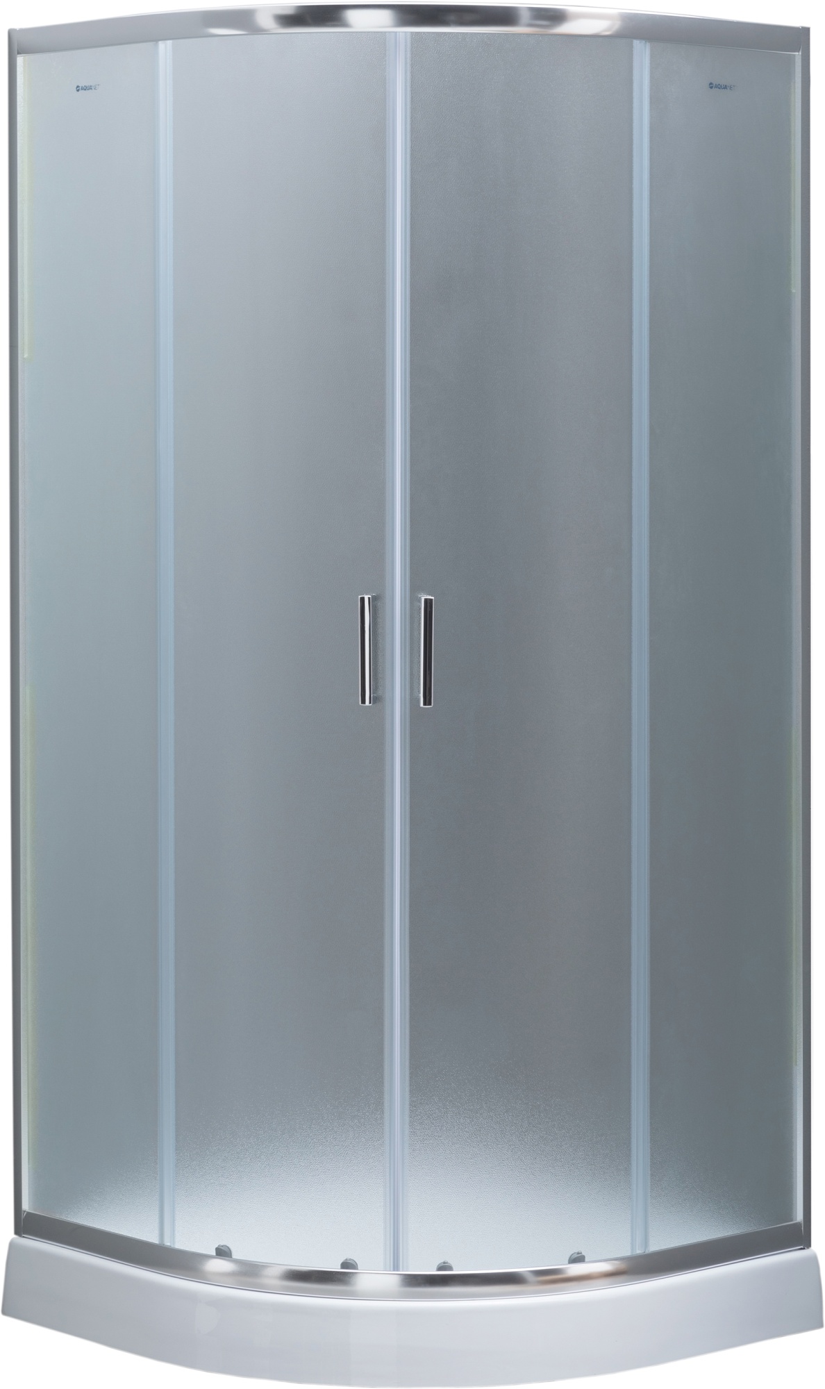Душевой угол Aquanet  SE-900Q четверть круга  стекла матовые рифленые, профиль хром