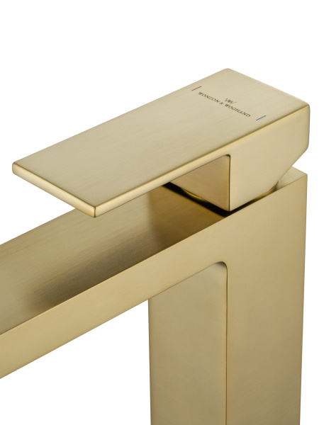Смеситель для раковины Wonzon &amp; Woghand Cube WW-88139016-BG брашированное золото