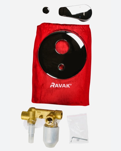 Смеситель для душа на 2 выхода Ravak Neo X070020 встраиваемый в стену 
без термостата хром