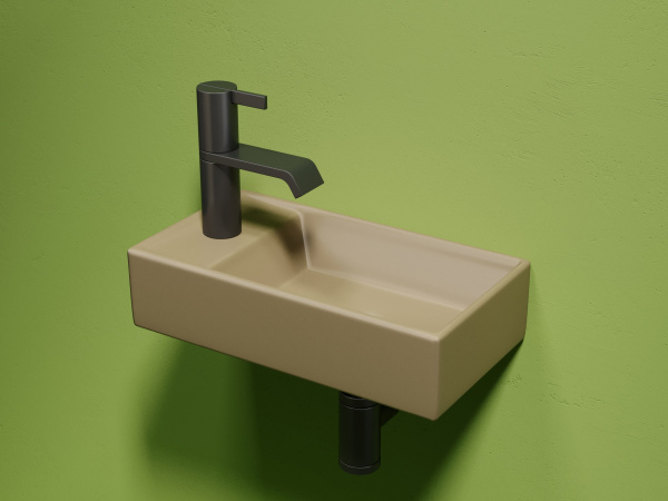 Раковина подвесная прямоугольная Ceramica Nova Element CN6051RMC фарфор цвет бежевый матовый