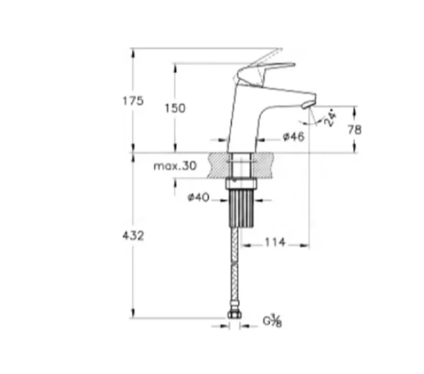 Комплект смесителей 3 в 1  VitrA Flow Round A42302EXP хром