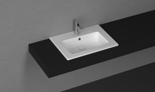 Раковина мебельная прямоугольная Allen Brau Fantasy 4.11023.20 керамика цвет белый