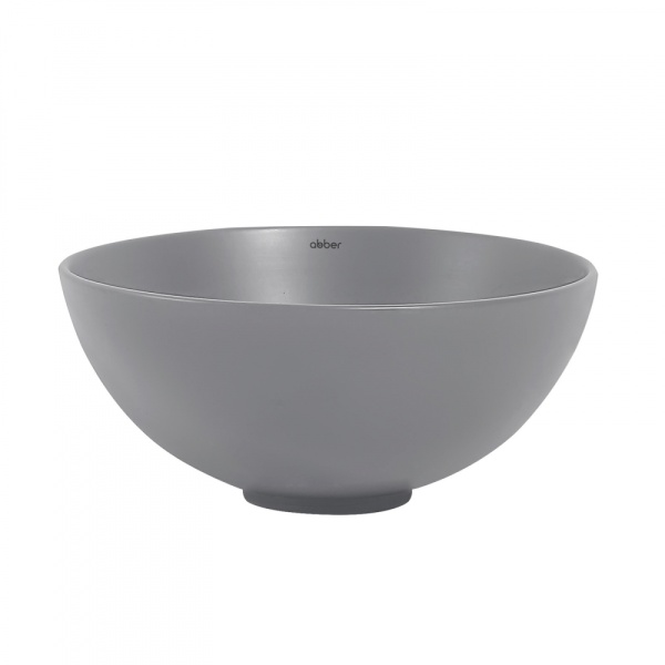Раковина  круглая Abber Bequem AC2106MG фаянс цвет серый матовый