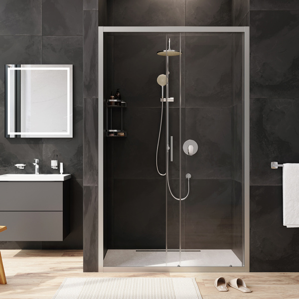 Душевая дверь Am.Pm Gem W90G-120-1-195MT 120 см стекла прозрачные, профиль хром