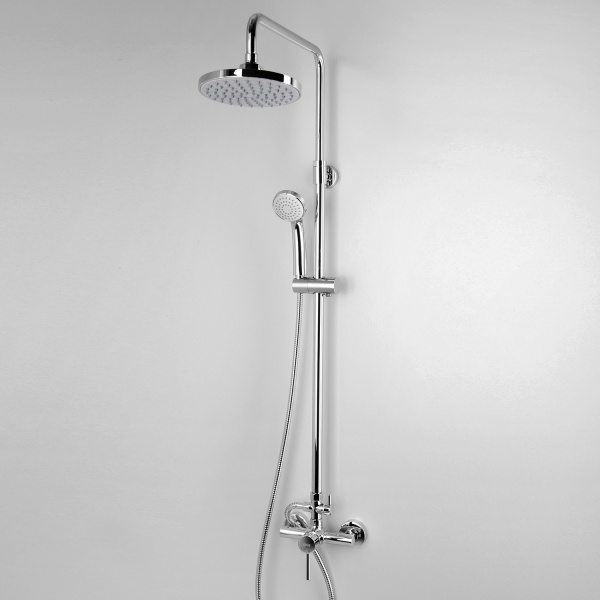 Душевая система со смесителем Wasserkraft  A12202 монтаж настенная без термостата хром