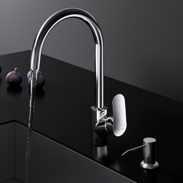 Смеситель для кухни Am.Pm Like F8007T00 с подключением к фильтру хром