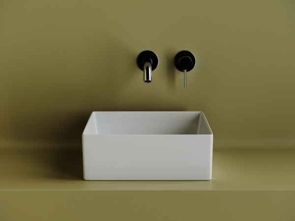 Раковина накладная квадратная  Ceramica Nova Element CN6068 фарфор цвет белый