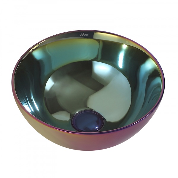 Раковина  круглая Abber Bequem AC2106Regen фаянс цвет хамелеон