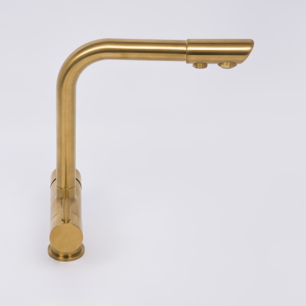 Смеситель для кухни Wasserkraft  A8387 с подключением к фильтру золото