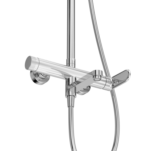 Душевая система со смесителем Cezares Stylus STYLUS-CVD-01 монтаж настенная без термостата хром