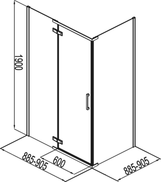 Душевой угол Aquanet Logic AE32-S-90х90U-CT квадратная   стекла прозрачные, профиль хром