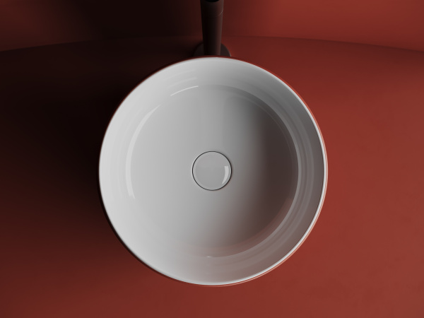 Раковина накладная круглая Ceramica Nova Element CN6073 фарфор цвет белый