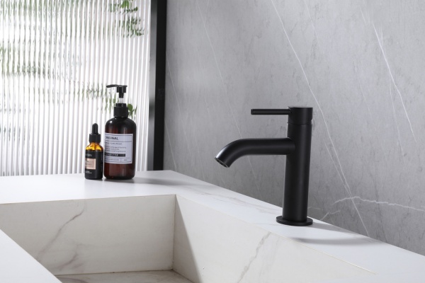 Смеситель для раковины Abber Wasser Kreis AF8110B черный матовый