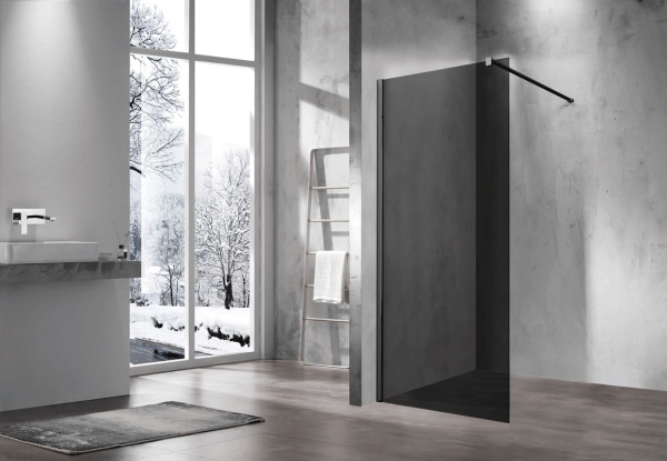 Душевая перегородка Vincea Walk in VSW-1H800CGB 80 см, стекла тонированные, профиль черный