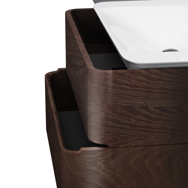 Тумба под раковину подвесная Am.Pm Sensation M30FHX0802TF 80 см  2 ящика цвет табачный дуб 