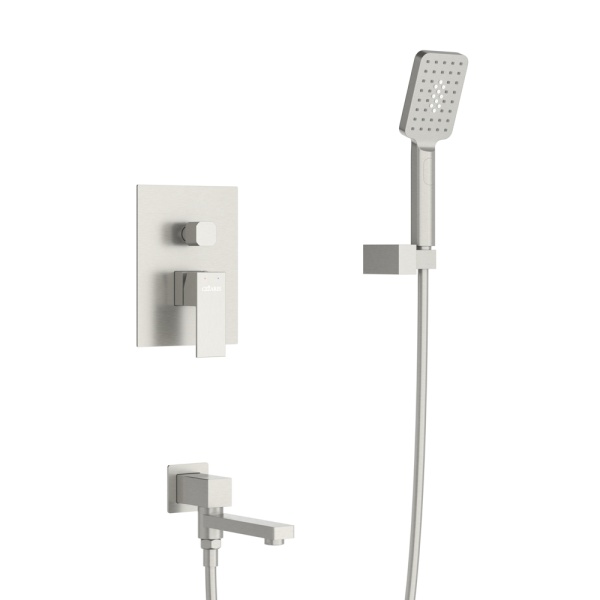 Душевая система со смесителем Cezares Slider SLIDER-VDSET-IN монтаж встраиваемая в стену без термостата сатин