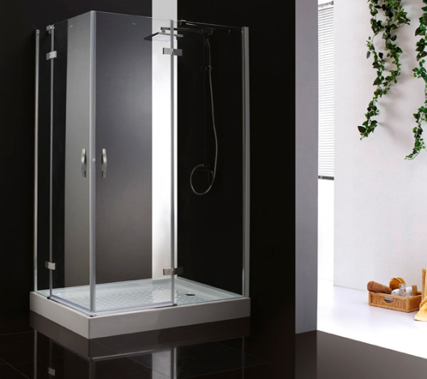 Душевой угол Cezares Bergamo BERGAMO-AH-2-120/90-C-Cr-R прямоугольная  стекла прозрачные, профиль хром