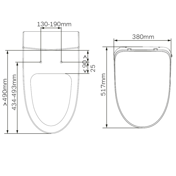 Крышка-биде Am.Pm Func CCC8F7851WH цвет белый глянцевый