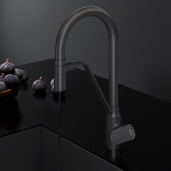 Смеситель для кухни Am.Pm Like F8007822 без подключения к фильтру черный