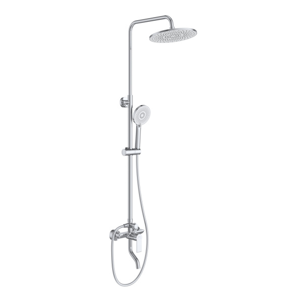 Душевая система со смесителем BelBagno Aurora AURORA-VSCM-CRM монтаж настенная без термостата хром