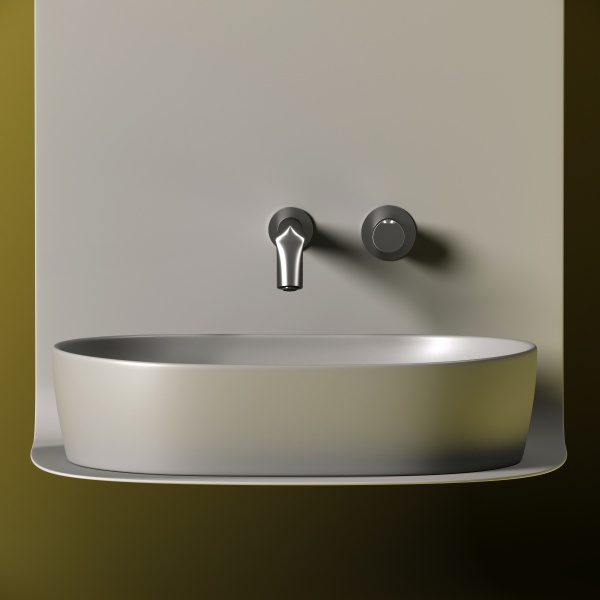 Раковина накладная овальная Ceramica Nova Element CN6047MH фарфор цвет серый матовый