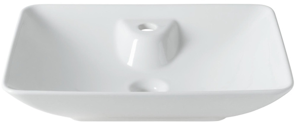 Раковина накладная прямоугольная Allen Brau Fantasy 4.11015.20 керамика цвет белый