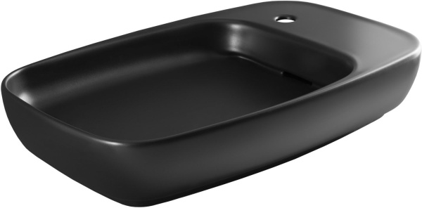 Раковина накладная прямоугольная Allen Brau Liberty 4.32012.31 керамика цвет черный матовый