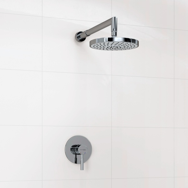 Душевая система со смесителем Wasserkraft  A12429 монтаж встраиваемая в стену без термостата хром