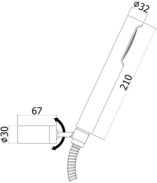 Душевой гарнитур Paffoni Birillo ZDUP036CR  