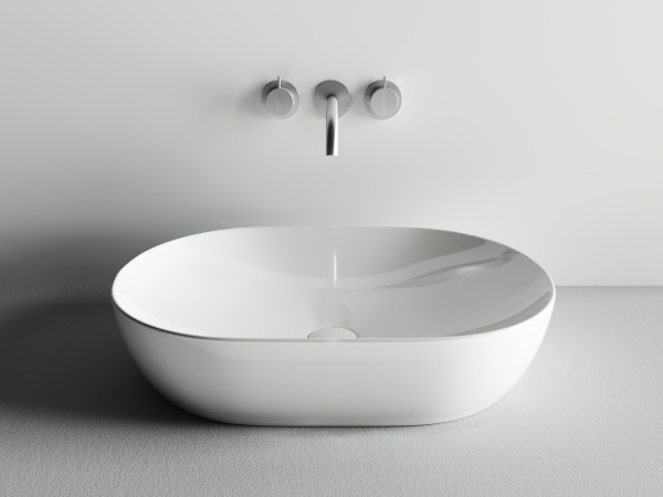 Раковина накладная овальная Ceramica Nova Element CN5009 фарфор цвет белый