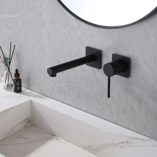 Смеситель для раковины Abber Emotion AF8812B черный матовый