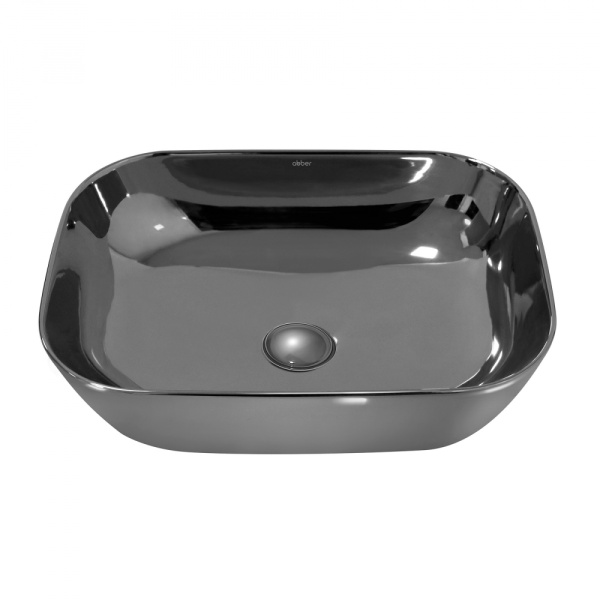 Раковина  прямоугольная Abber Rechteck AC2200GS фаянс цвет серебро