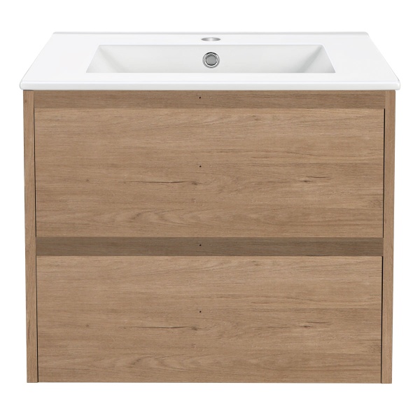 Тумба  подвесная Vincea Gio VMC-2G600NO 60 см  2 ящика цвет N.Oak 